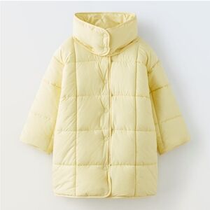 ZARA KIDS REMOVABLE COLLAR PUFFER JACKET
